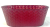  Oval metal container "Woven Red" 14"x8"x5
