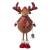 Fabric Standing Reindeer with decoration 23"H