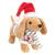 7" Fabric hanging snowman with hat & scarf - 2 styles
