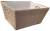 Large Rectangular Jute basket with natural liner 16"