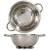 KA-50018 - Stainless Steel 28cm (8 qt) Colander 11.5”Dx5"H (14" Handle to Handle)