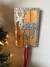 Wood and metal hook - reindeer design 5"x8"