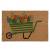 Coir mat - Floral Wheelbarrow 16"x24"