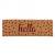 Coir mat - hello 28"x10