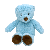 8" Plush bear - Blue
