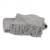 Light grey textured throw with fringe 50"x62"
