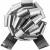 PB4MSL - 4" Metallic Pull Bows - 50 bows/case - Silver
