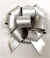 PB5FSL -5" Foil-look Pull Bows - 50 bows/case - SILVER