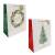 Matte with hot stamp Christmas gift bag - 2 styles (wreath/tree)