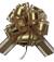 7.5" Mixed Fabrics  Pull Bows - GOLD 50/cs