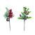 11" Decorated Pine Picks with a bell - 2 styles