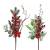 13"  Lightly Frosted Pine/berry pick - 2 styles