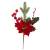 6" Poinsettia Pick with pine