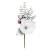 15" Frosted white flower with red berries and Eucalyptus