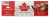 Canada True milk chocolate bar - FLAG design 100 gr., 26/cs