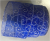 WR01BLS - Organza blue with silver swirl wired ribbon 25 yar