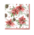 Cocktail Napkins - Poinsettias & pines 5"x5"
pack of 20 napkins