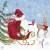 Lunch Napkins - Santa's Sled 6.5"x6.5"