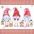 Lunch Napkins - Gnomes with lanterns 6.5"x6.5"