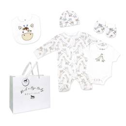 5-Piece Mesh Bag Set: Giraffe