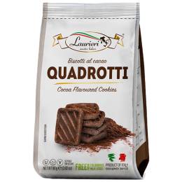 Laurieri Quadrotti - Cocoa cookies 80 gr., 18/cs