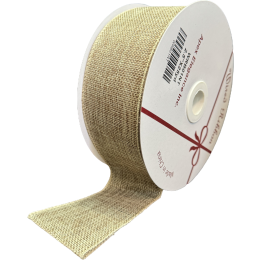 <p>Wired burlap ribbon 25 yard/roll - 2.5