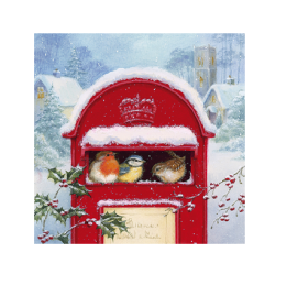 <p>Cocktail Napkins - Red mail box 5