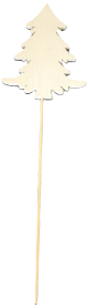 CDL887TR - White wood Tree stake 5.5x6.5"H