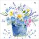 Lunch napkin - Blue Pot of Flowers
