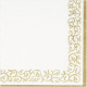 Lunch Napkins - Romantic border 6.5"x6.5"