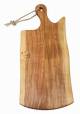 Acacia wood live edge board with handle 18"x8"x0.6"