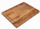 Acacia wood board with juice groove 16"x12"x1.75"