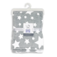 Coral fleece blanket STARS pattern - GREY
100% Polyester, 30"x36"