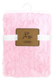 Double Layer Sculpted Sherpa Blanket: Pink
100% Polyester, 30"x40" 