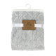 Soft Sculpted Sherpa Blanket: Grey 100% Polyester, 30"x36" 