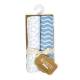 2-Pack Muslin Swaddle Blankets - Blue Star
43"x40", 100% Cotton