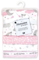 Necessities by Tendertyme   4 Pack Receiving Blankets - Sweet Dreams - PINK 28"x26" |100% Cotton