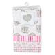 Precious Moments pack of 4 flannel receiving blankets - PINK 30"x30"
100% Flannel Cotton