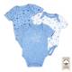 Organic Cotton 3-Pack Bodysuit 100% Cotton - Blue