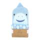 7-Pc 100% cotton woven terry washcloth/mitt set - BLUE SHARK