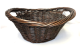 <p>Large stained willow "Laundry Basket" with handles 23"x17"x10"H</p>