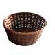 12"D Round bamboo basket 4"H