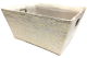 Rectangular Off white with Glitter basket with matching fabric liner