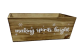 Rectangular tapered crate - making spirits bright 11"x7"x4"