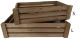 Large piece in a set of 2 crates