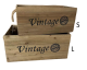 L size Vintage crate