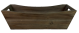 Wood container with side handles 16"x7"x6"H