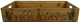 Happy Holidays themed wood tray with side handles 18"x12"x3.2"H