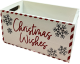 Smallest Christmas Wishes white crates 10"x6"x6"H