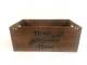 Wood "Home Sweet Home" container with metal brackets